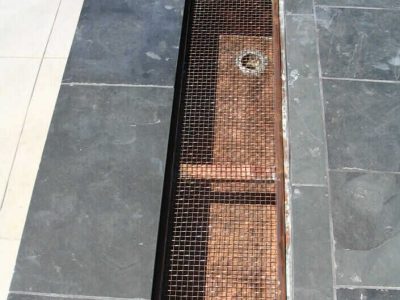 Copper Roof Deck Drains